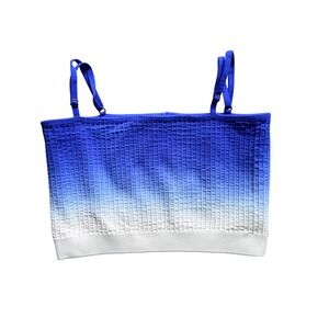 Spiritual Gangster Blue‎ Crop Tank Top Womens XS/S Ombre Summer Festival Beach